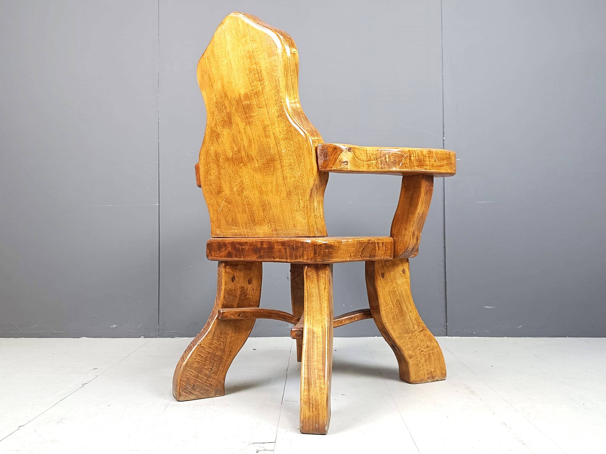 Vintage brutalist armchair, 1960s