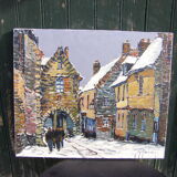 Painting "village scene"