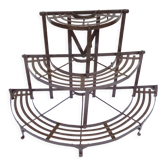 Porte plante demi-lune en fer forgé