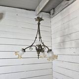 Ancien lustre en bronze 4 lumières