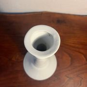 Duo pair of earthenware candlesticks by Maison Huet