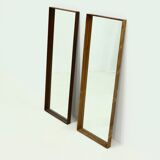 Miroir rectangulaire scandinave en palissandre, années 1960