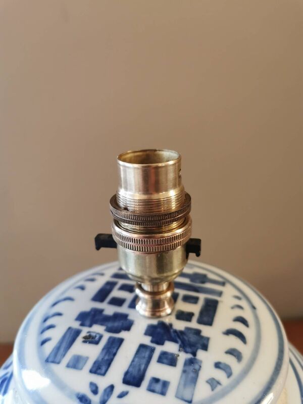 Pied de lampe asiatique ancien pot à gingembre