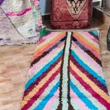 Tapis couloir  berbère bohemian en laine fait main  300 X 100 CM