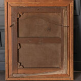 Oil on canvas portrait of bearded man XIXth Stamp Jerome Ottoz H