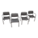 4  Reupholstered Vintage Chairs Chrom GDR 70s