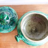 Vintage Celine Dein green ceramic pot