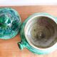 Vintage Celine Dein green ceramic pot