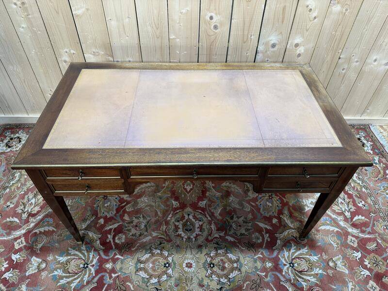 Bureau plat de style Louis XVI - Directoire en acajou