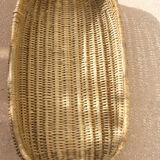 Old wicker laundry basket