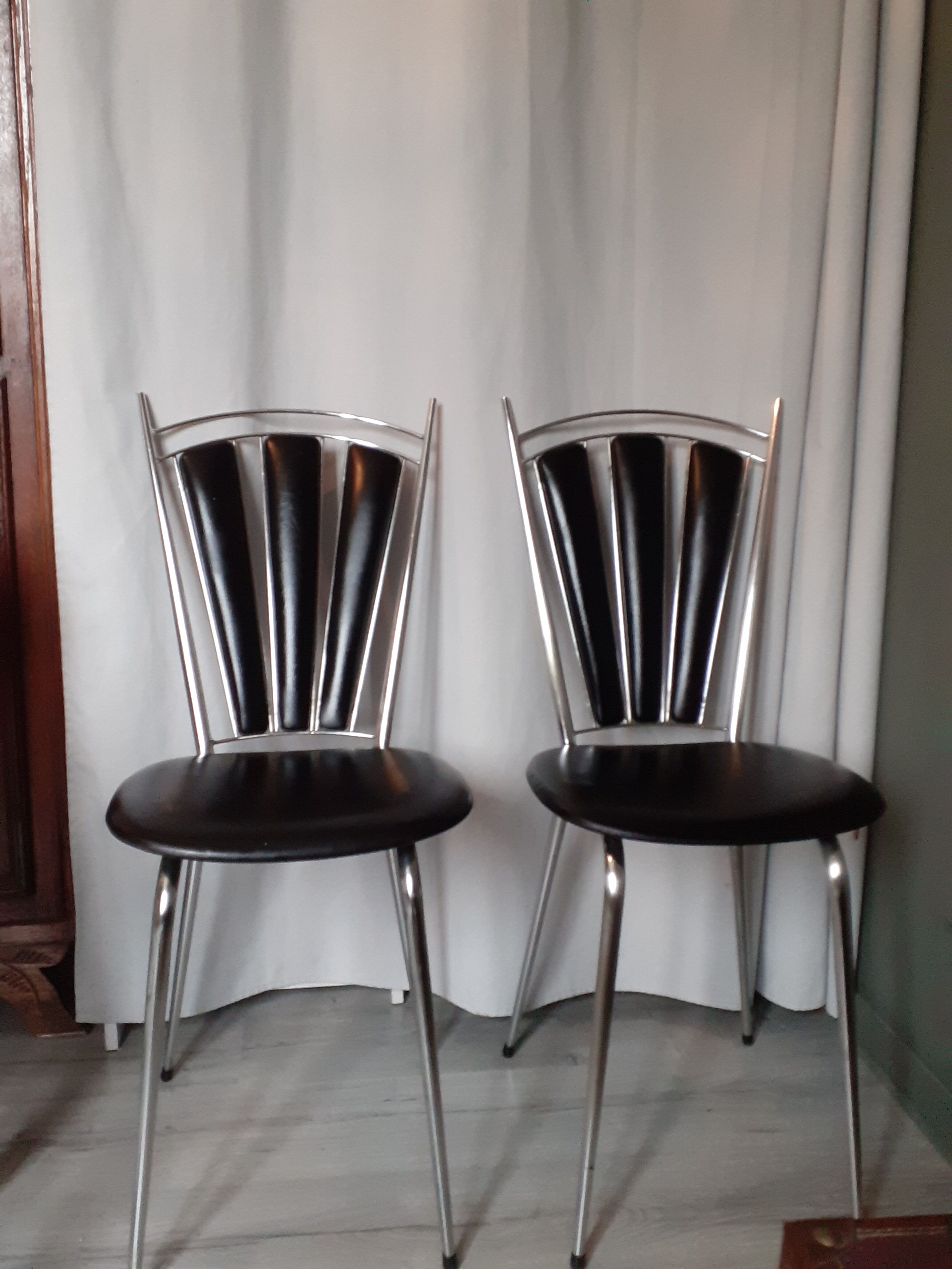 Set of  2 chairs Soudexvinyl 70-80s