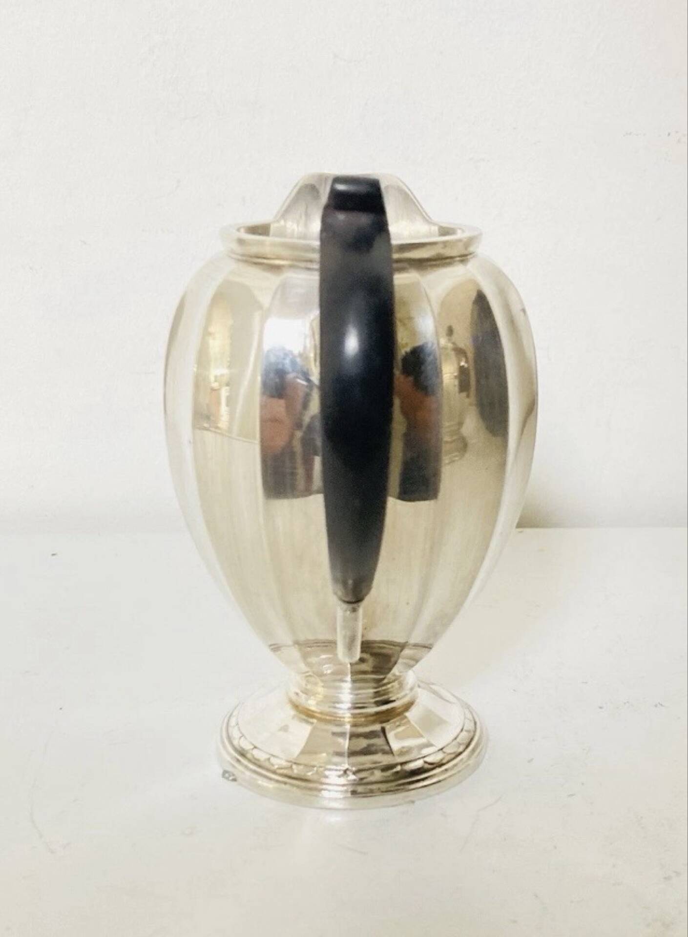 Art Deco milk jug CHRISTOFLE early 20th century in silver-plated metal with hallmark