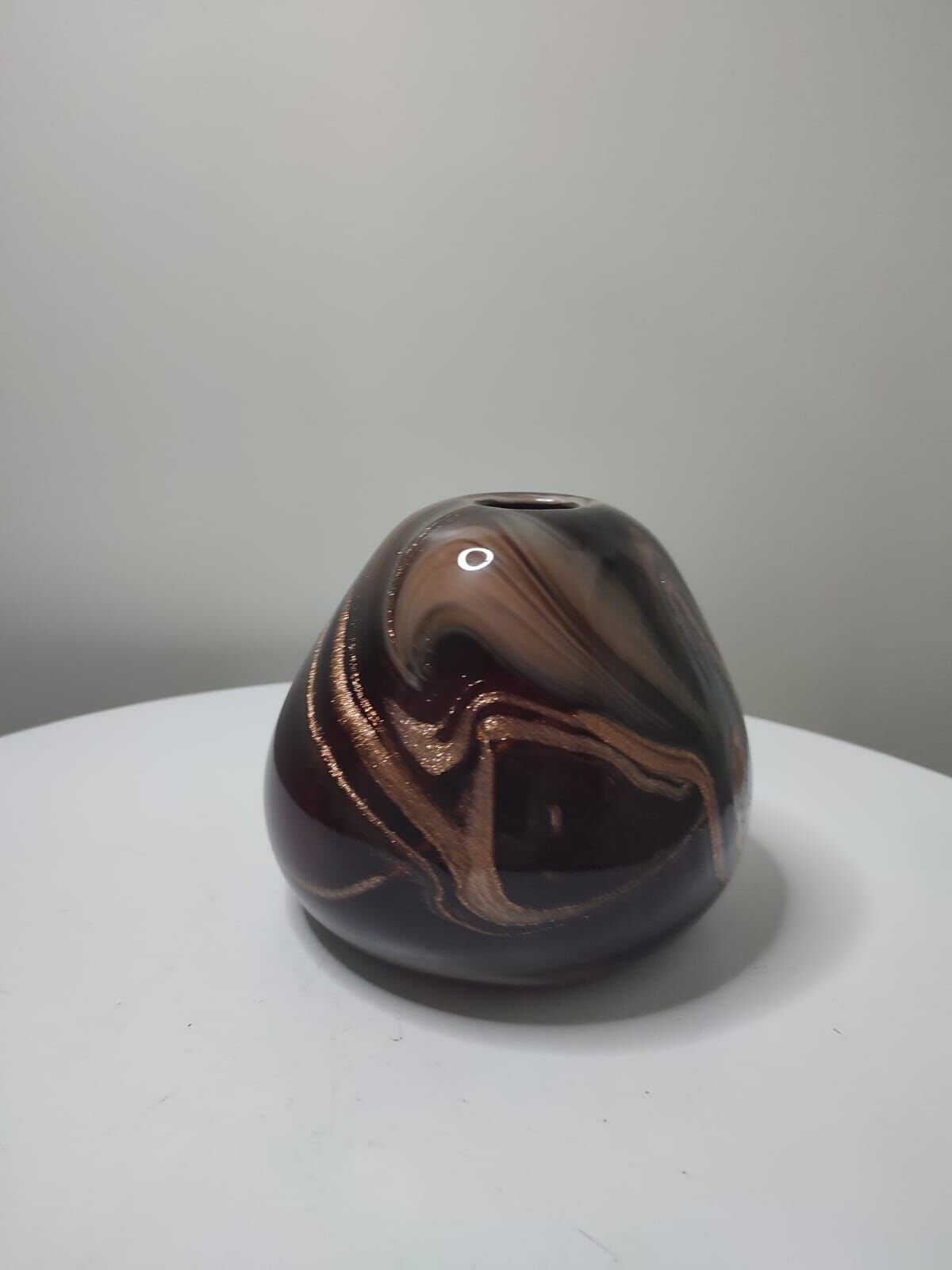 Vase blown glass paste Maure-Vieil