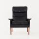 Fauteuil en palissandre, design scandinave, années 1960, designer : Hans Olsen, production : Danemark