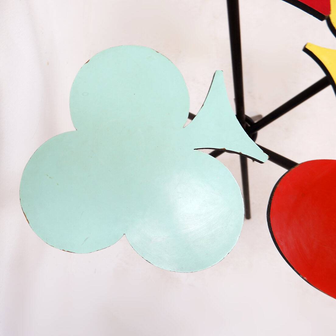 Clubs, spades, hearts, diamonds plant holder - Italy 1960s