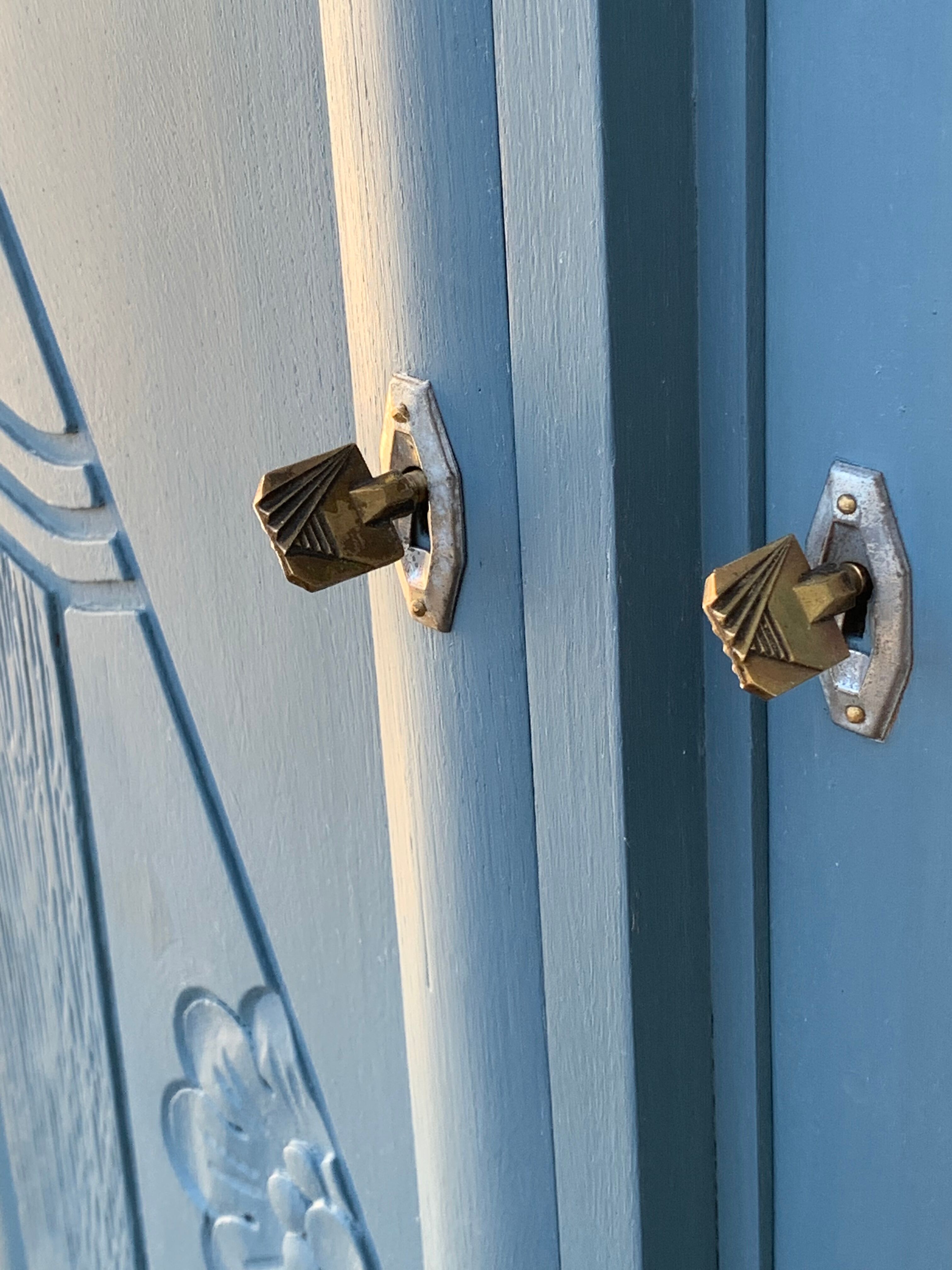 Blue wardrobe art deco 1930