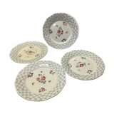 Set of 4 old bastia plates