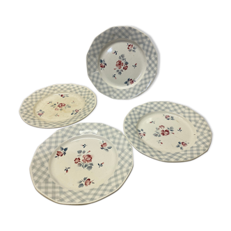 Set of 4 old bastia plates