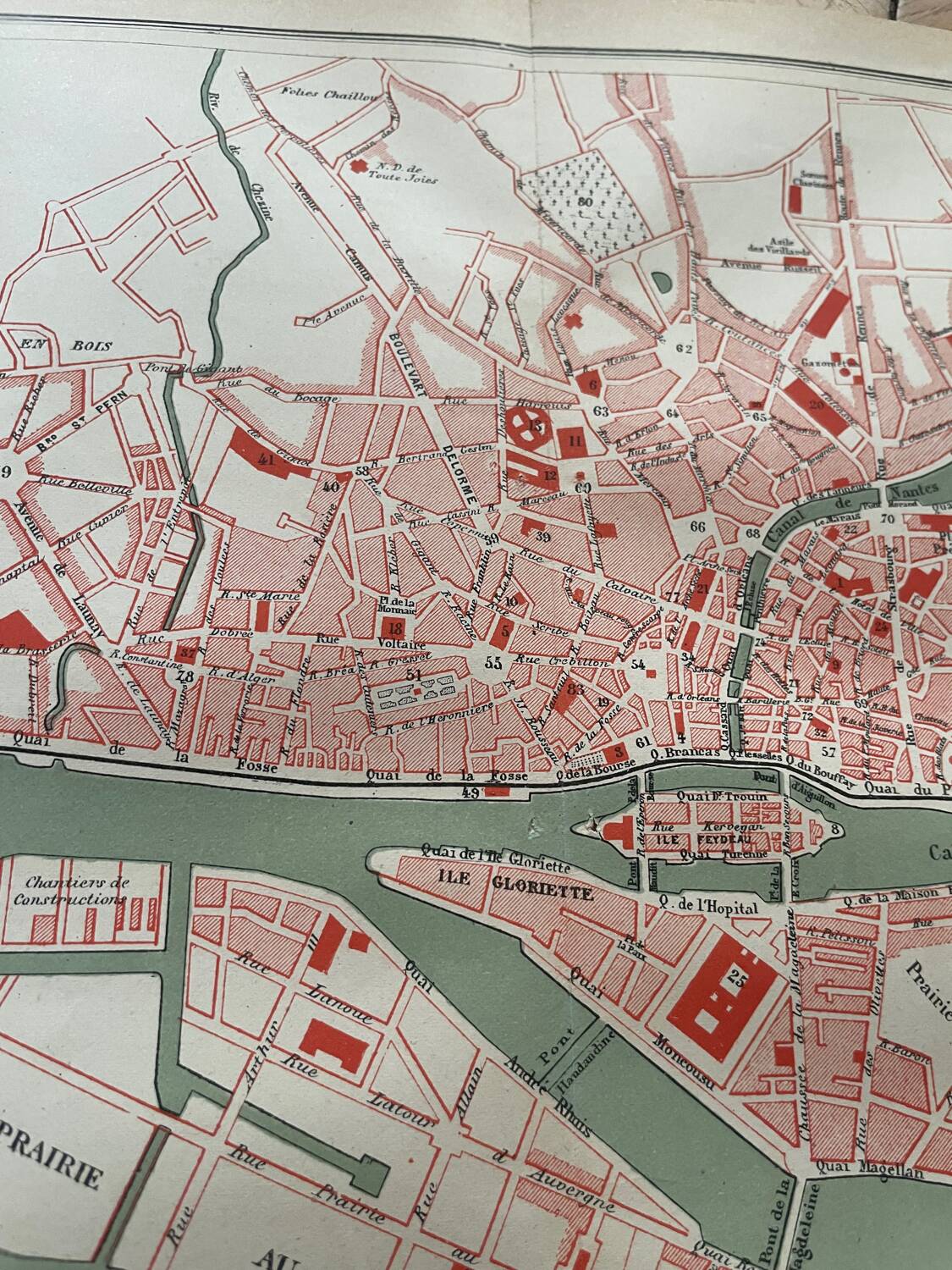 Map of Nantes