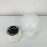 Vintage opaline ball wall lamp from the 60s