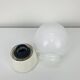 Vintage opaline ball wall lamp from the 60s