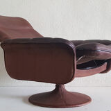 De Sede ds 50 swivel leather armchair, Switzerland 1970