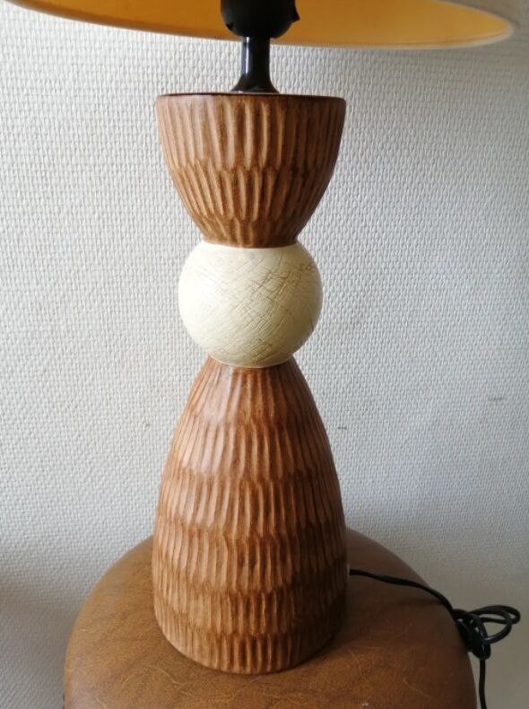 Lampe en bois