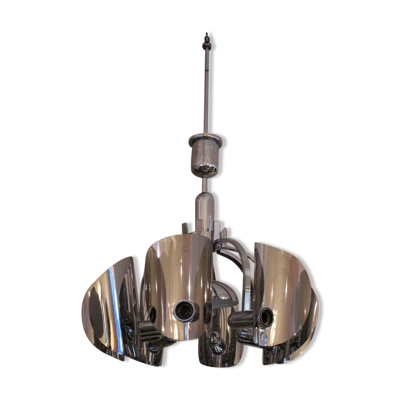 Lustre vintage chromé Italie