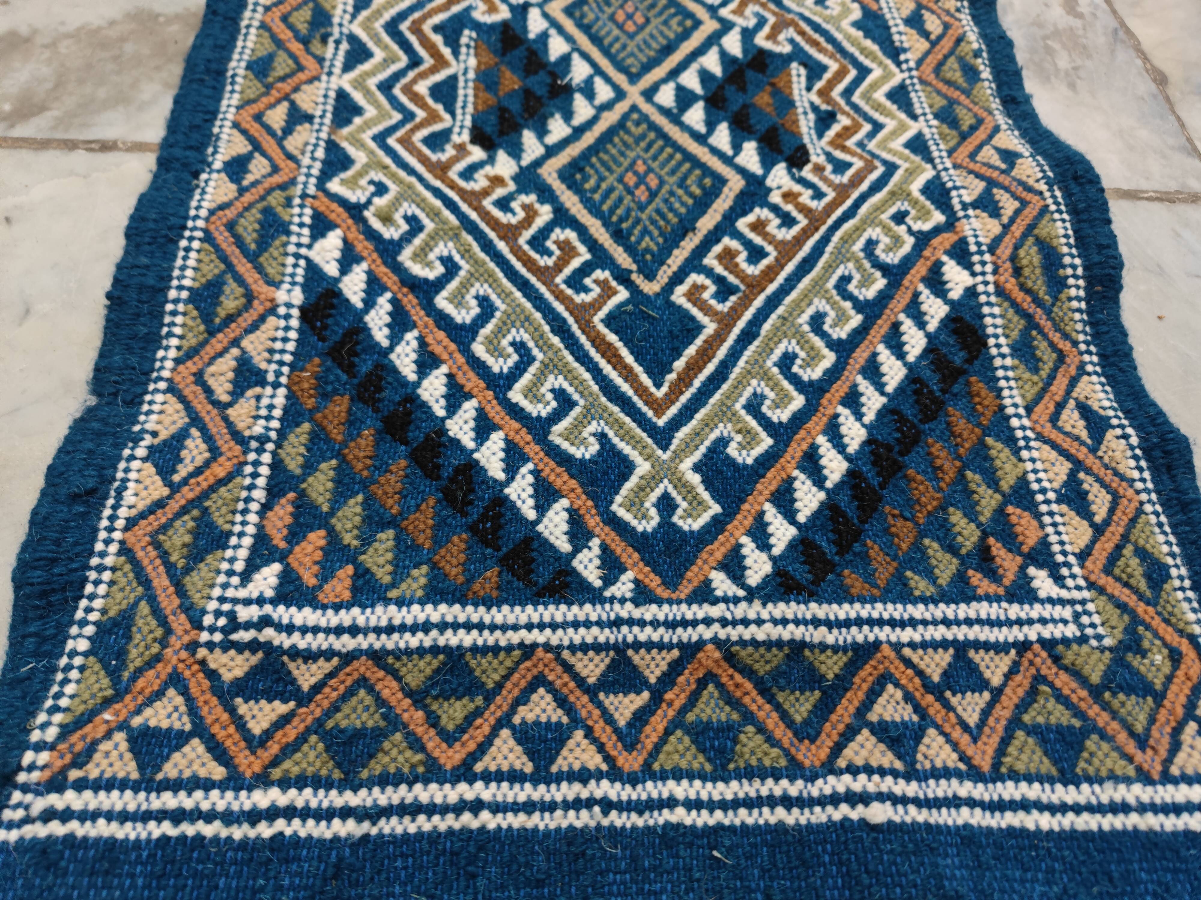 Certified top quality Margoum Blue Carpet