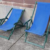 Pair of chaise longue
