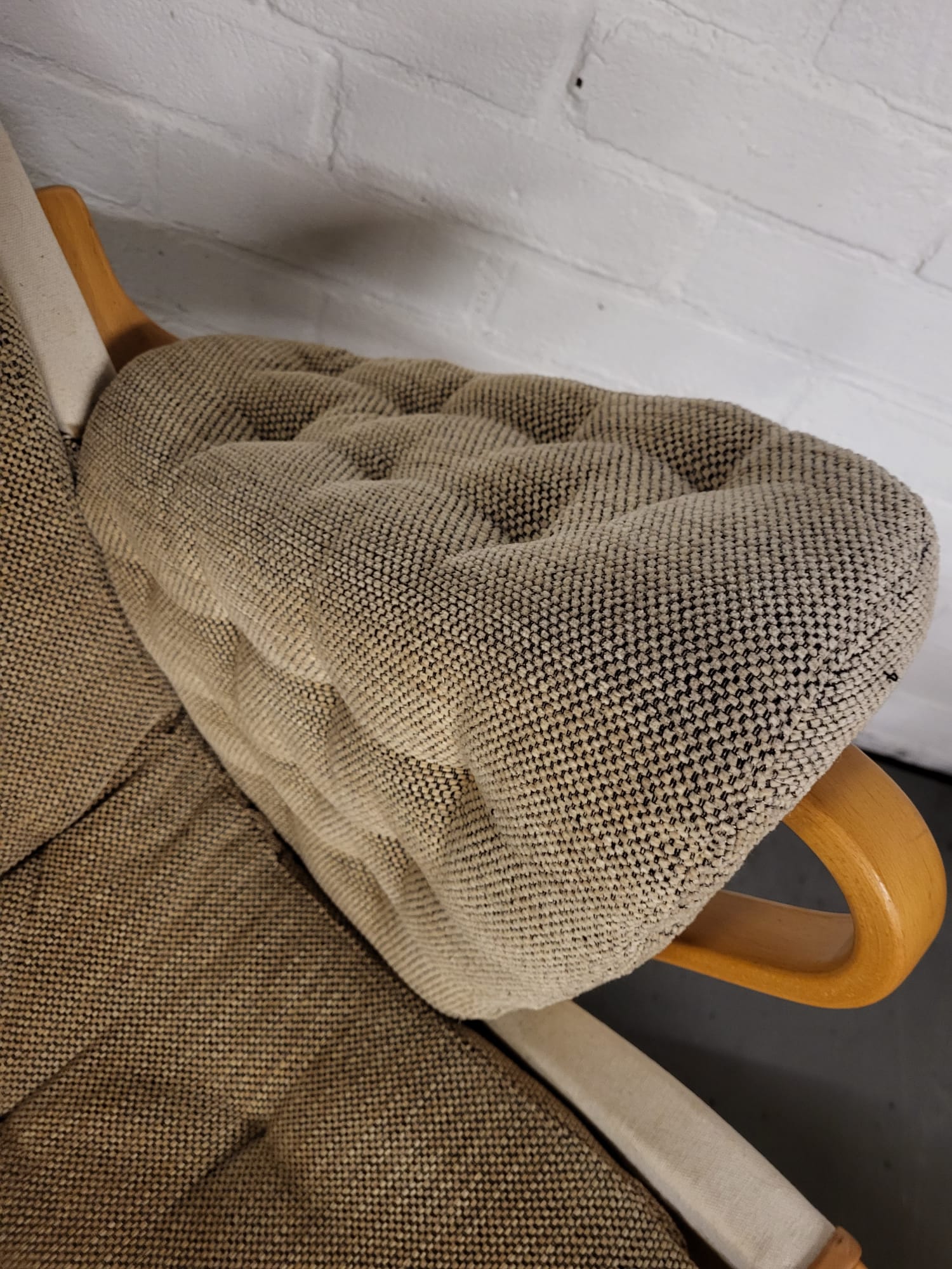 1960s “Pernilla” Chair + ottoman by Bruno Mathsson for DUX, Sweden