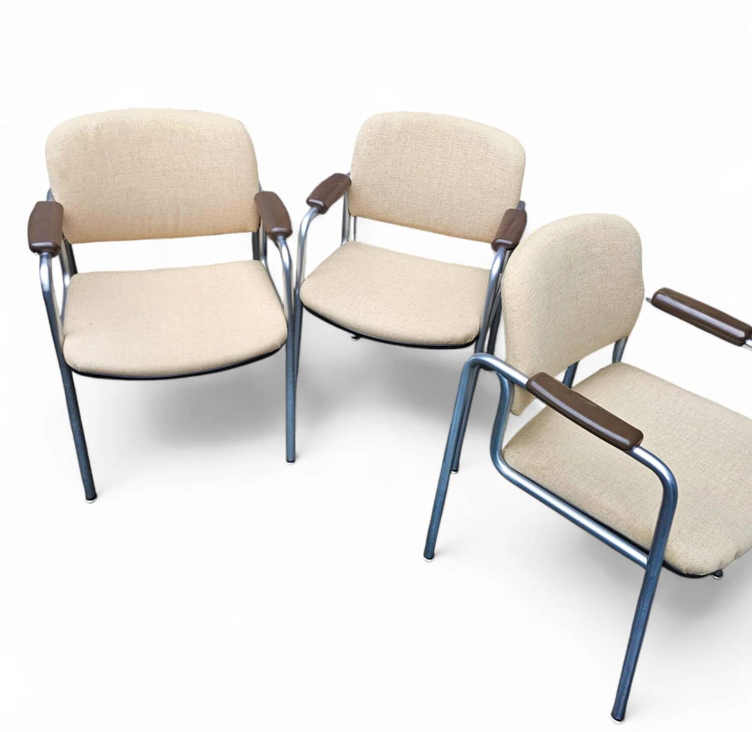 6 x rare arm chair / Röder und Söhne / 1970s / probably by Miller Borgsen