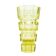 Art Deco vase, yellow crystal, designed by J. Hoffmann, Czechoslovakia, 1930s