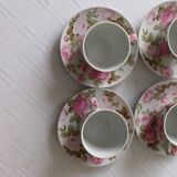 Earthenware cups and saucers