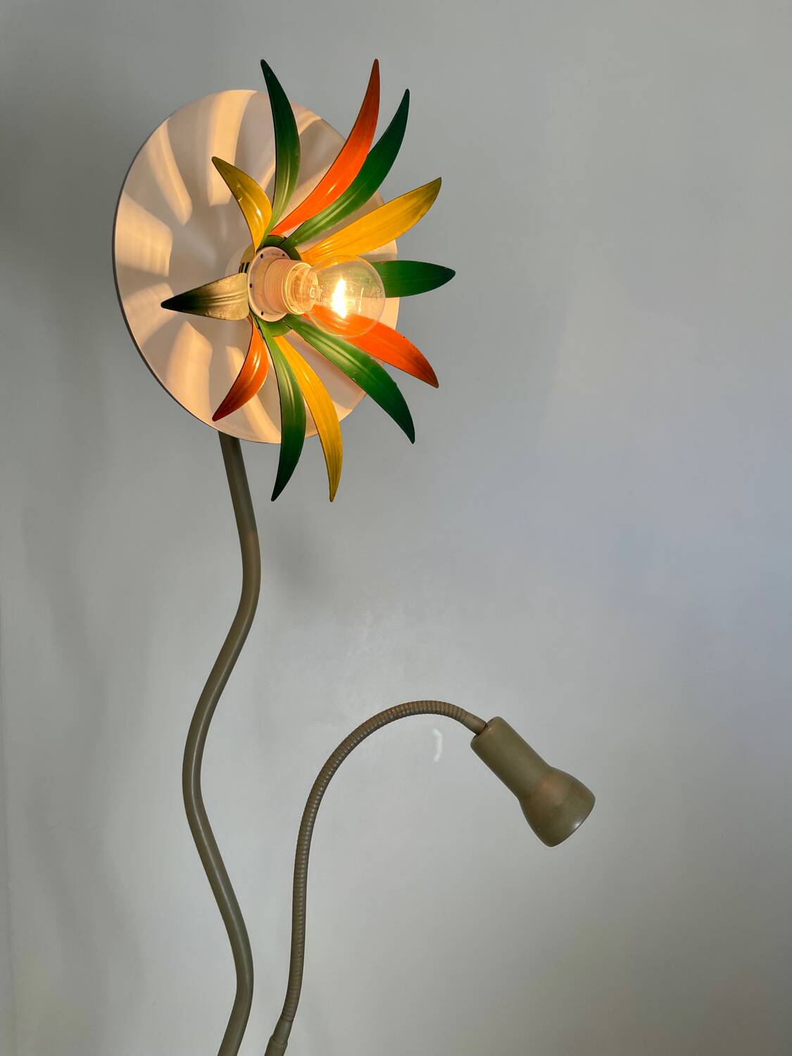Italian flower head floor lamp circa 1970