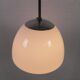 Old school lamp with large glass ball in opal glass, 1930s