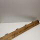 Former farm coat rack - 4 metal patères - wood support - 50s