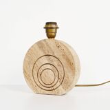 1970's original vintage travertin Table Lamp