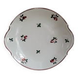 Flower pattern porcelain presentation dish