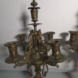 Pair of bronze candlesticks