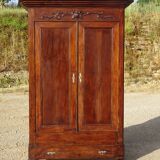 Louis Philippe style walnut wardrobe