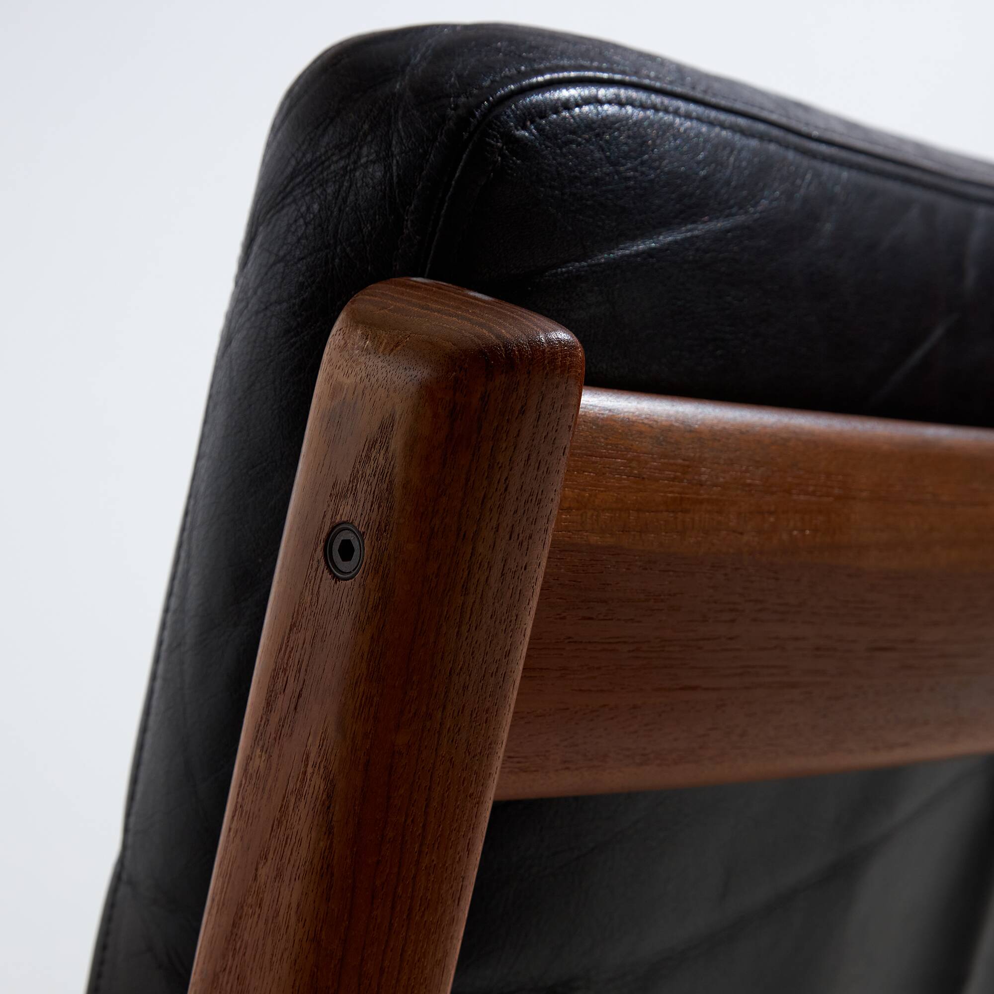 Senator Leather Sofa Set by Ole Wanscher for France & Søn, 1960s, Set of 3 (MK10221)