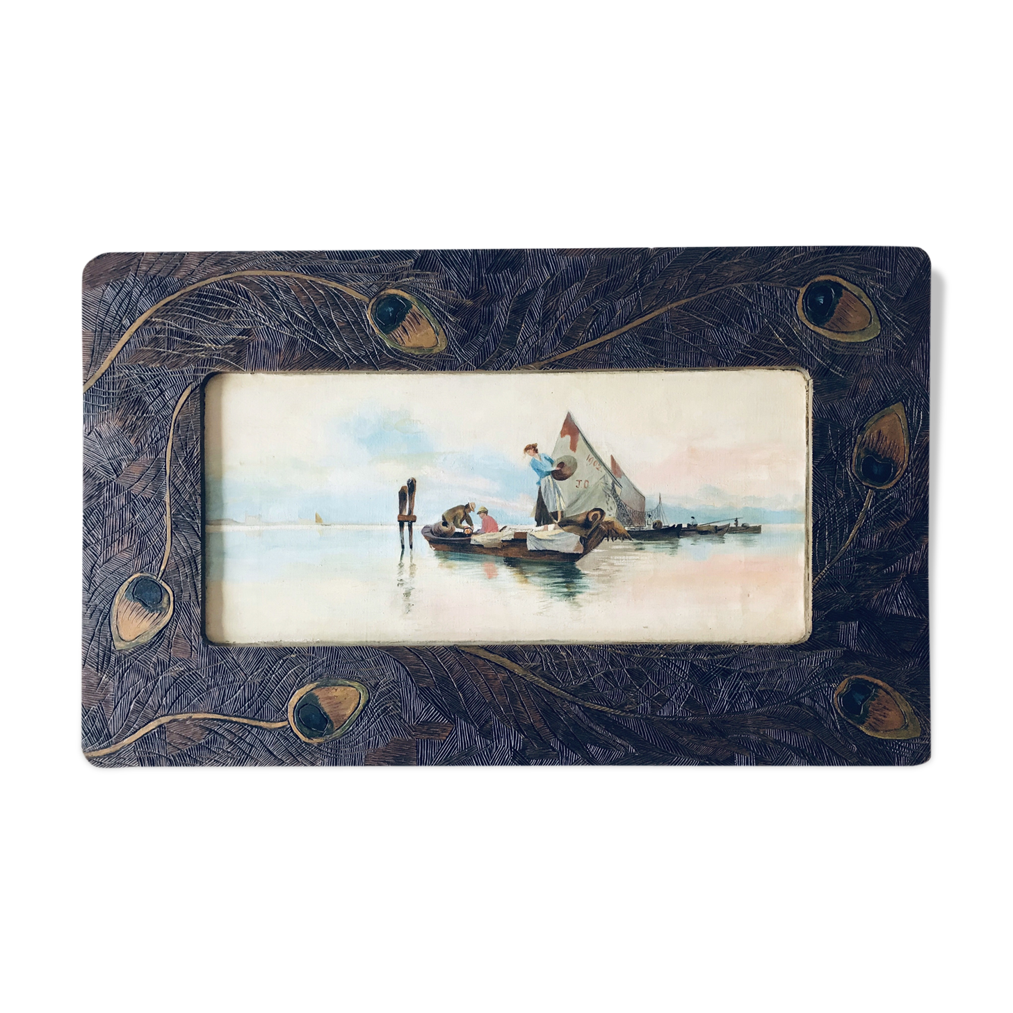 Table old fisherman's boats