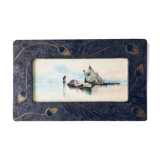 Table old fisherman's boats