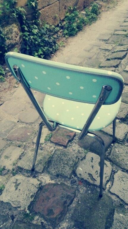 Set of four vintage chairs from the 1960s.