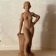 Antique Art Deco sculpture signed Delauner – Terracotta – 26 cm