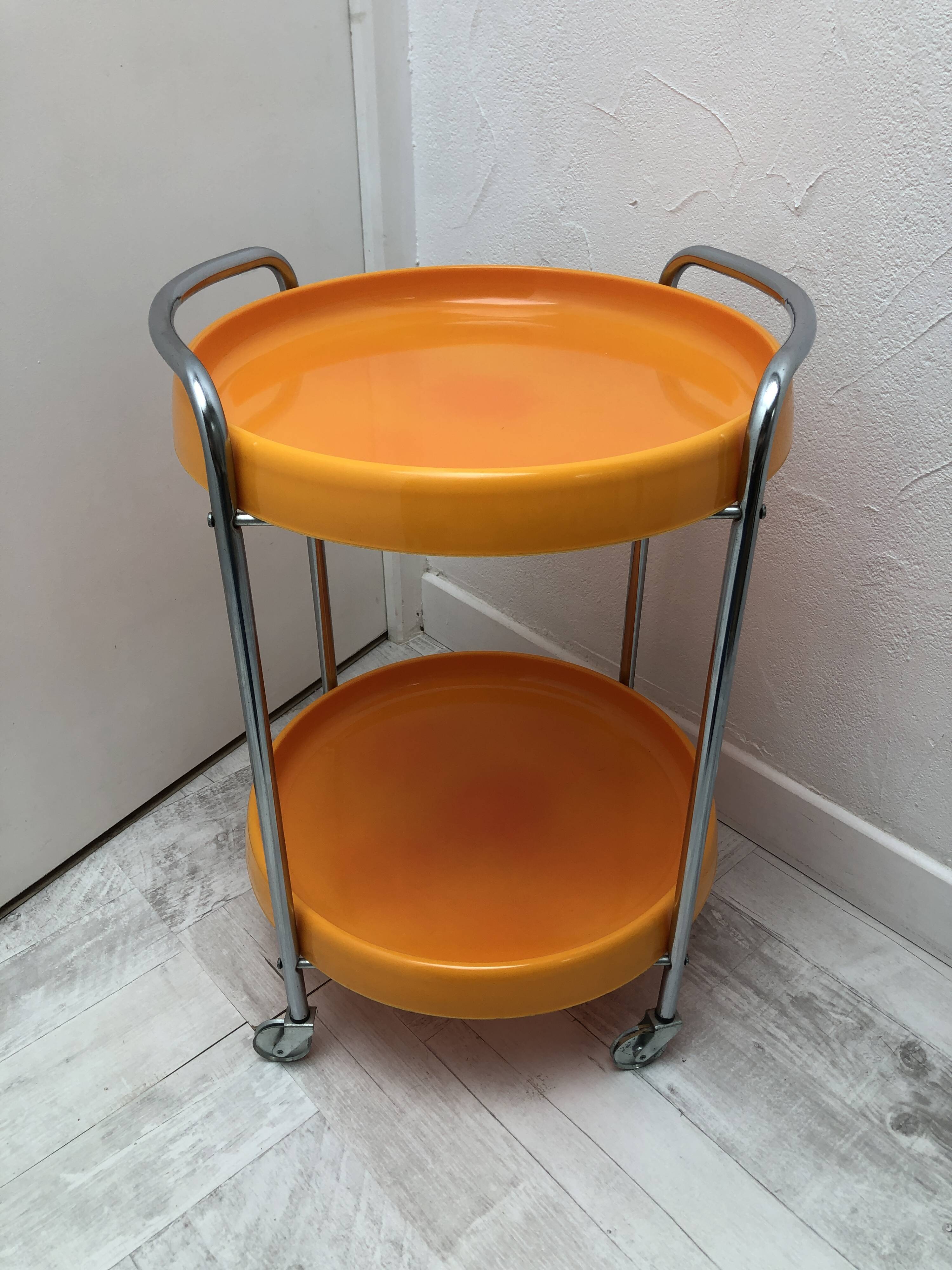 Vintage orange service, 1970s