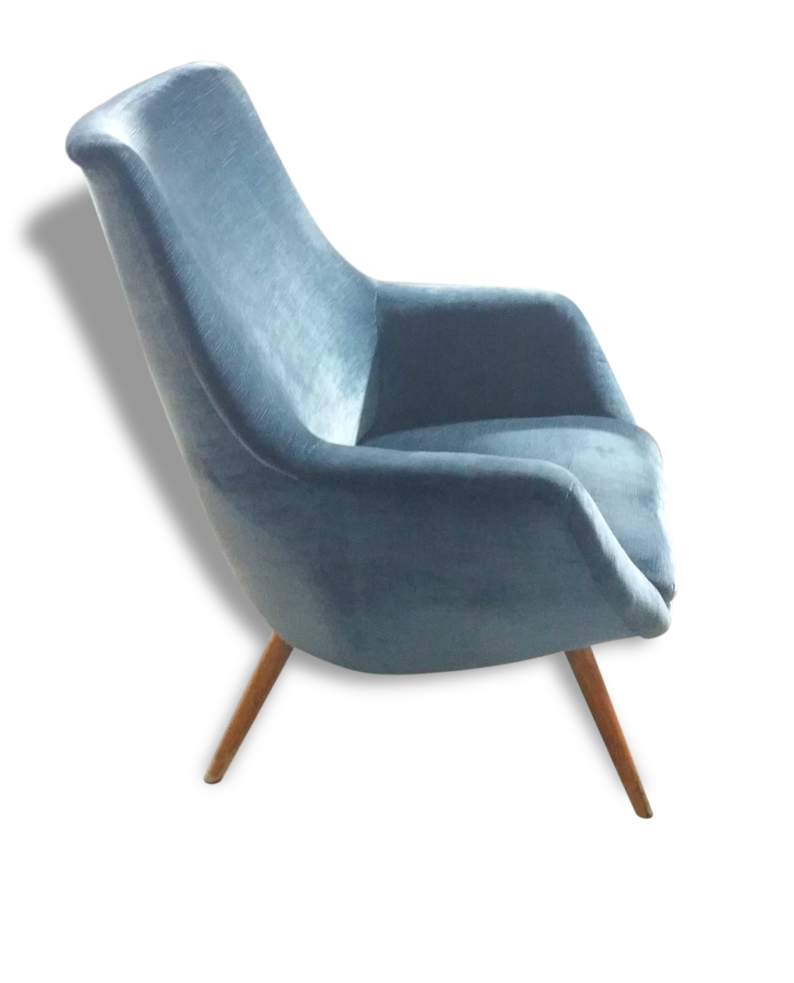 Fauteuil sculpturale organique années 50 60
