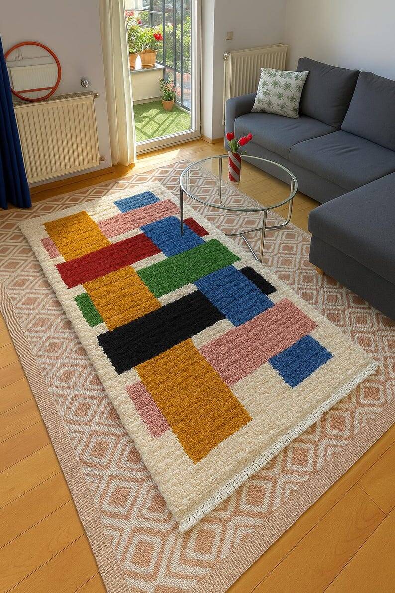 Handmade Moroccan rug 250cm x 100cm