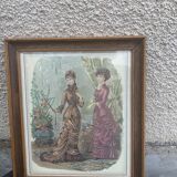 Framed fashion engraving
